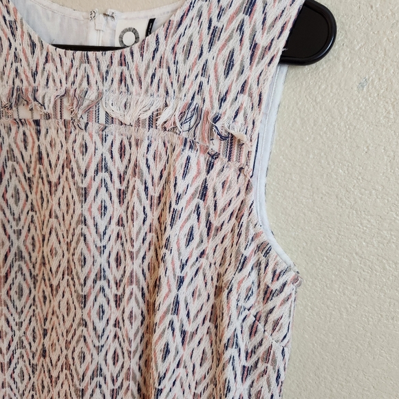 Akemi + Kin Oreley Tweed Fringe Sleeveless Shift Dress Size 6 - Picture 9 of 11